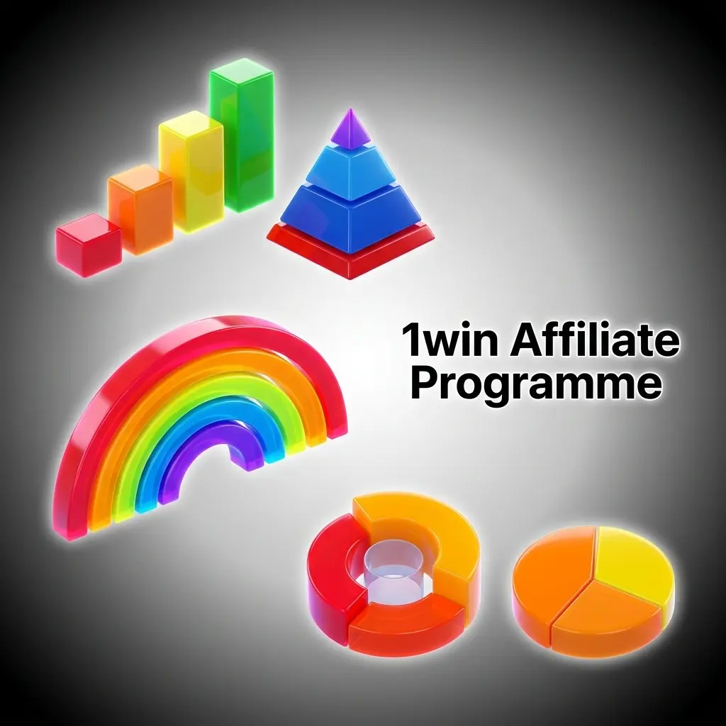 1win Partners affiliate programme dashboard showing commission rates up to 60% revenue share for Indian marketers