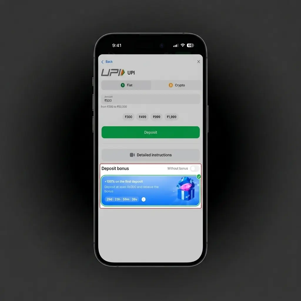 User registration form on a betting platform showing sign up options via phone, email, or social login for Indian players