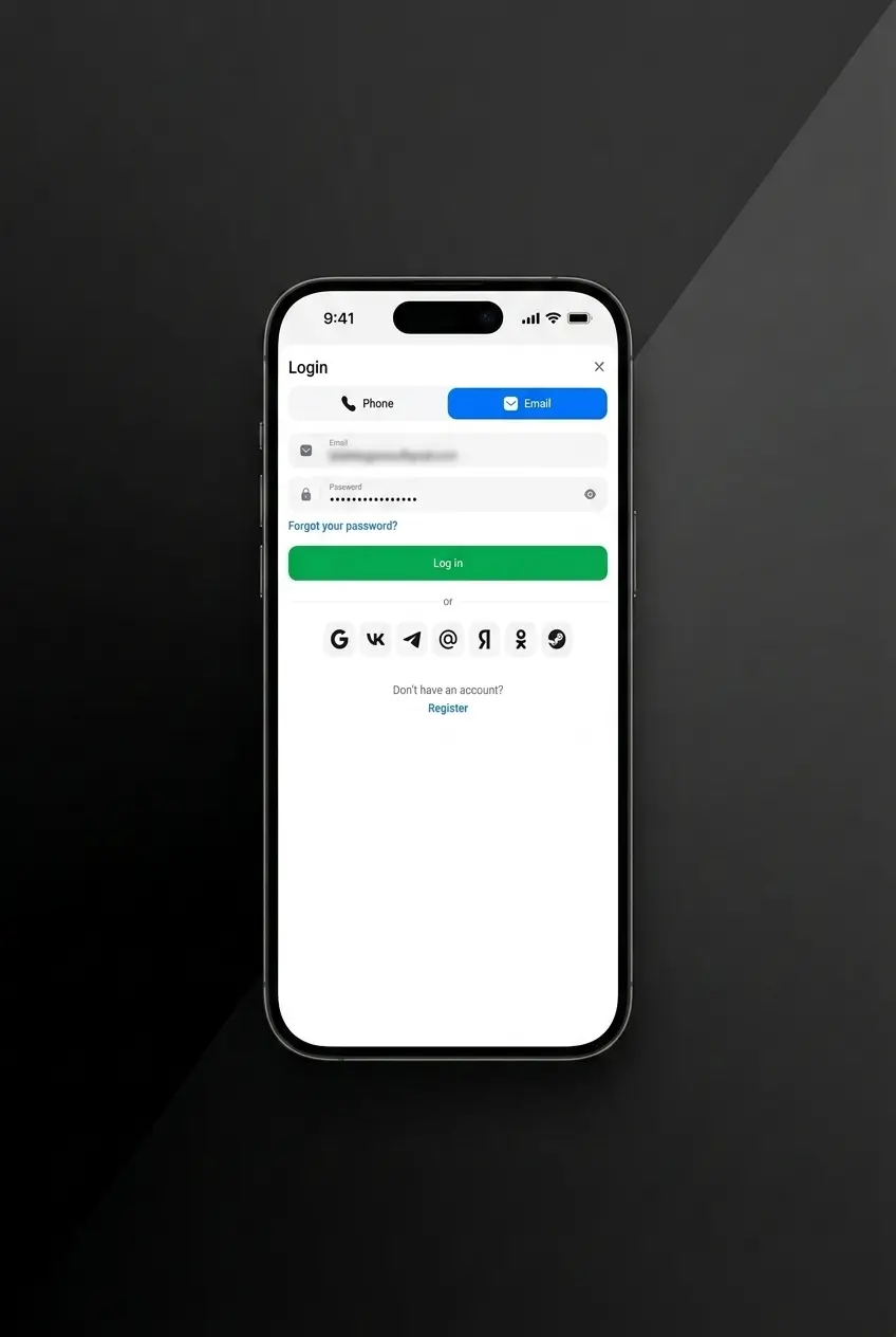Pocket Option app registration steps on mobile device showing download, install, and account setup process