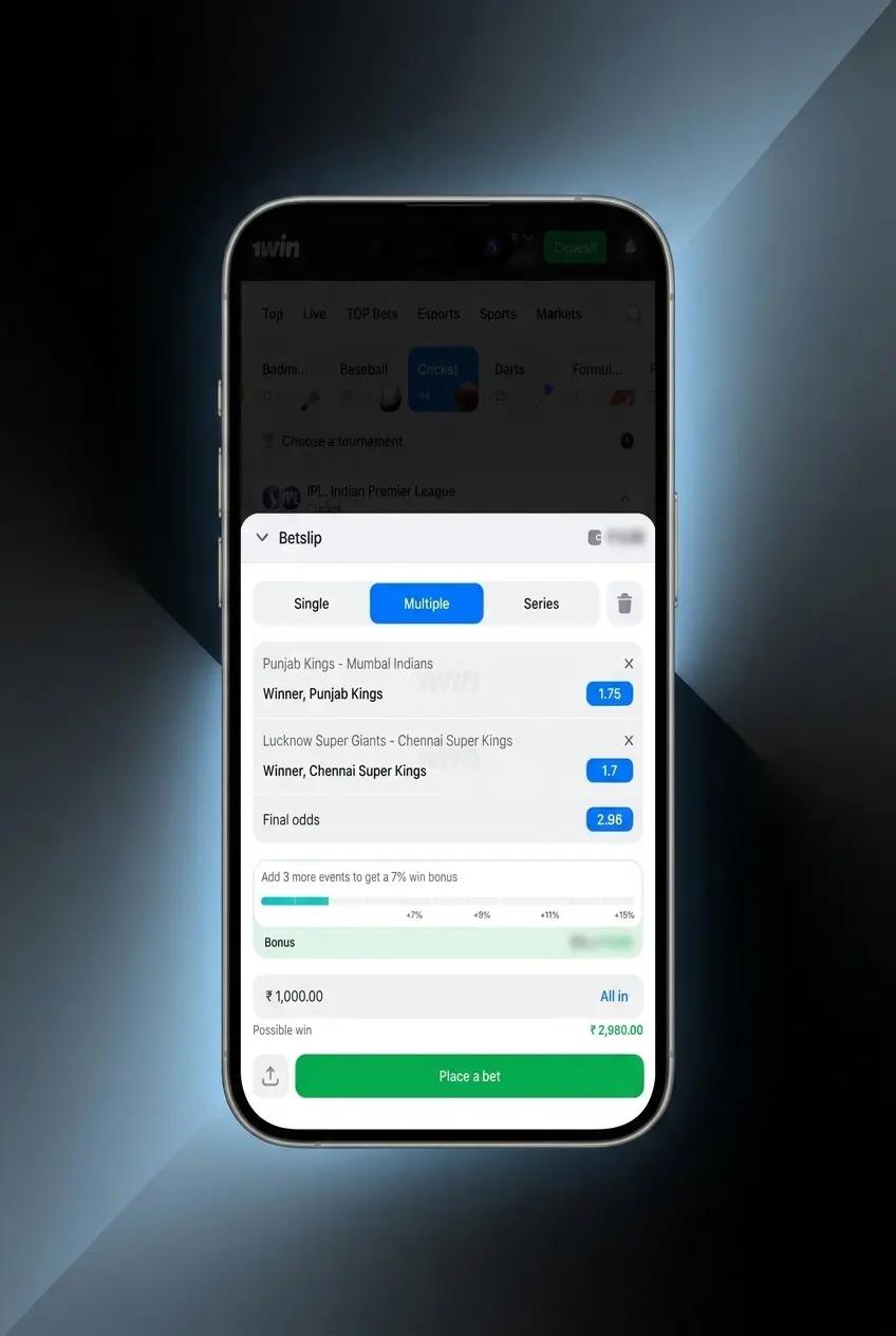 Mobile app download screen showing install button, login, cashier deposit, sports betting, and bet placement steps