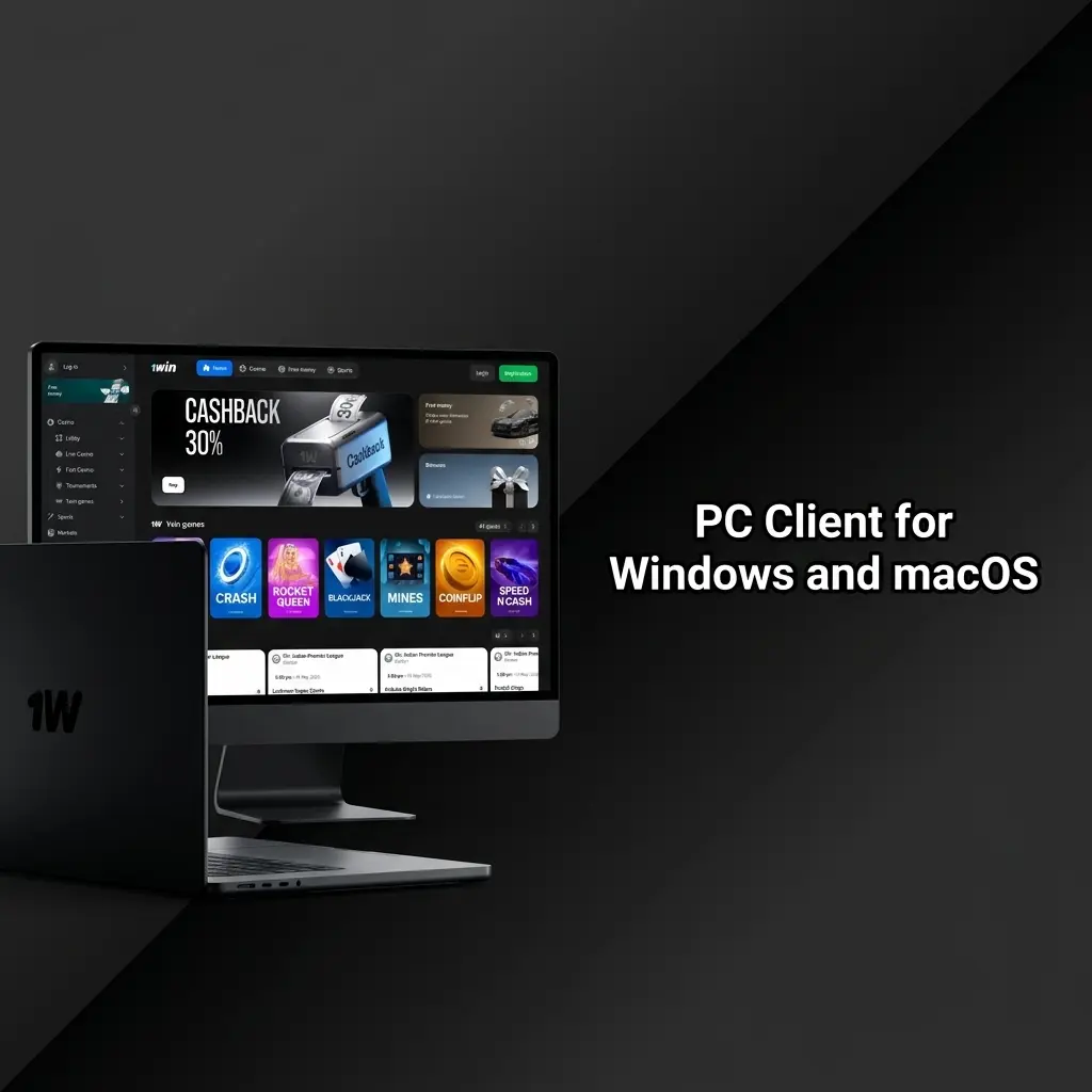 1win desktop platform accessible via Chrome, Firefox, Edge, and Safari browsers on Windows and macOS without plugins