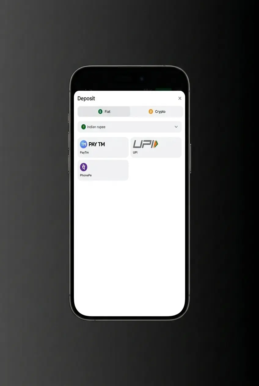 Sports section navigation showing cricket, football, kabaddi and tennis events with search bar on mobile app