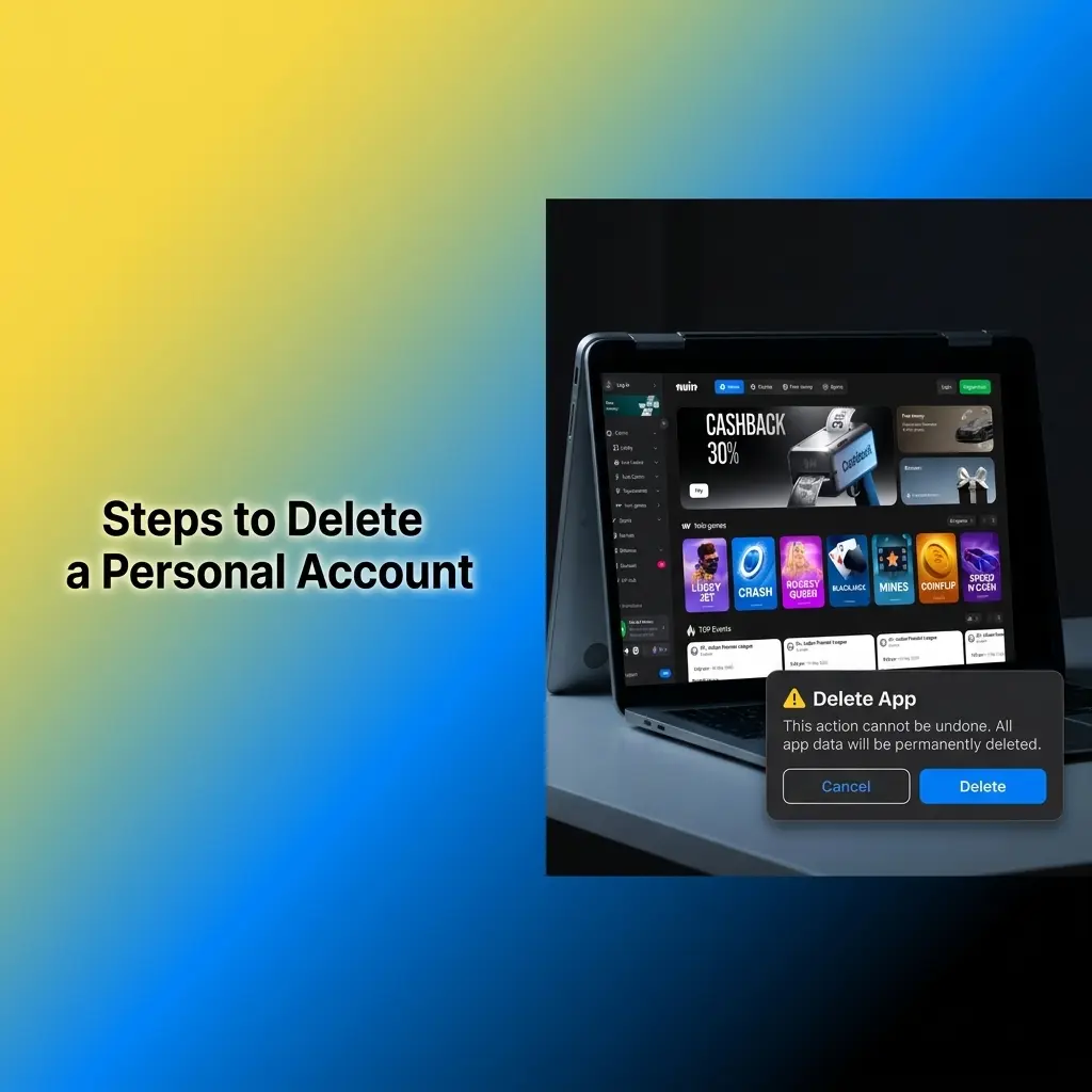 Steps to permanently delete a 1win account including contacting support, verifying identity, and awaiting confirmation within 3 days