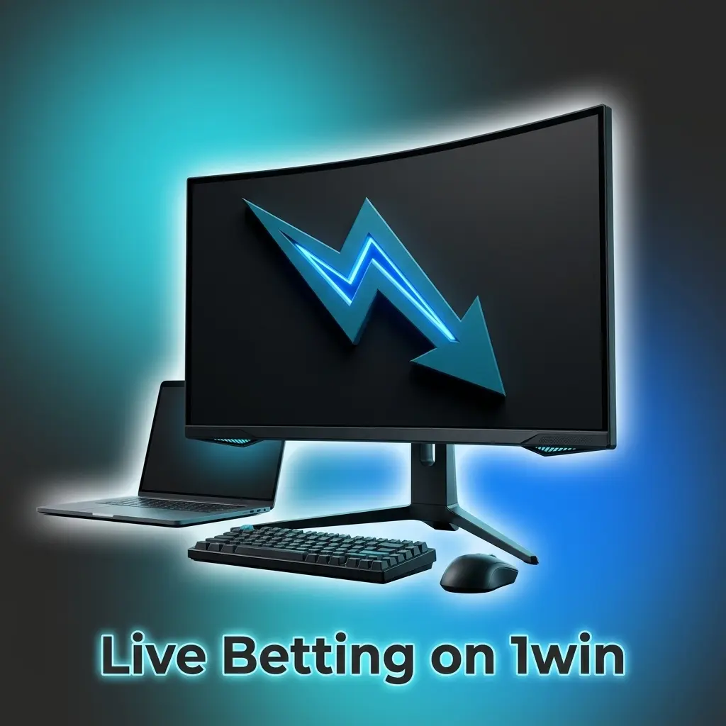 1win live betting interface showing real-time odds, animated match tracker, and cash-out option across cricket, football, and more